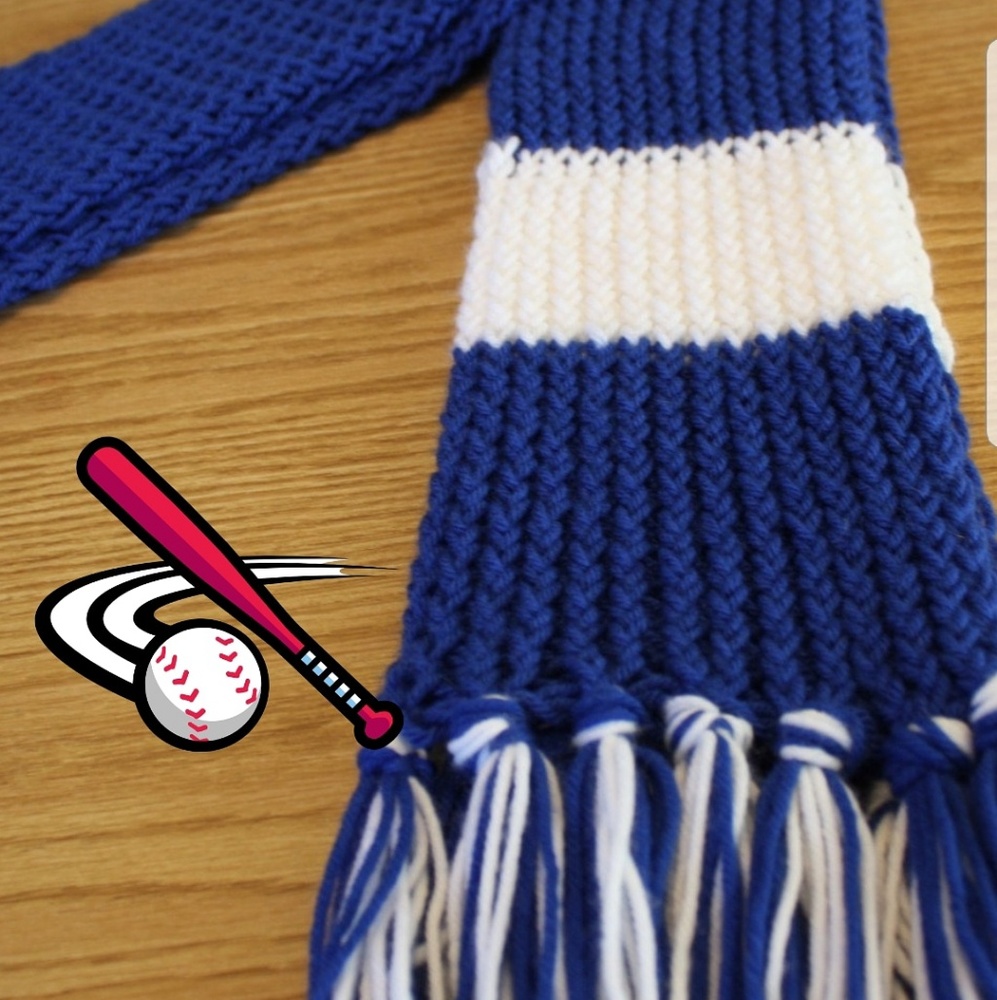 Dodger blue scarf